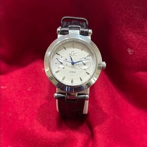 Silver and Black Guess Watch